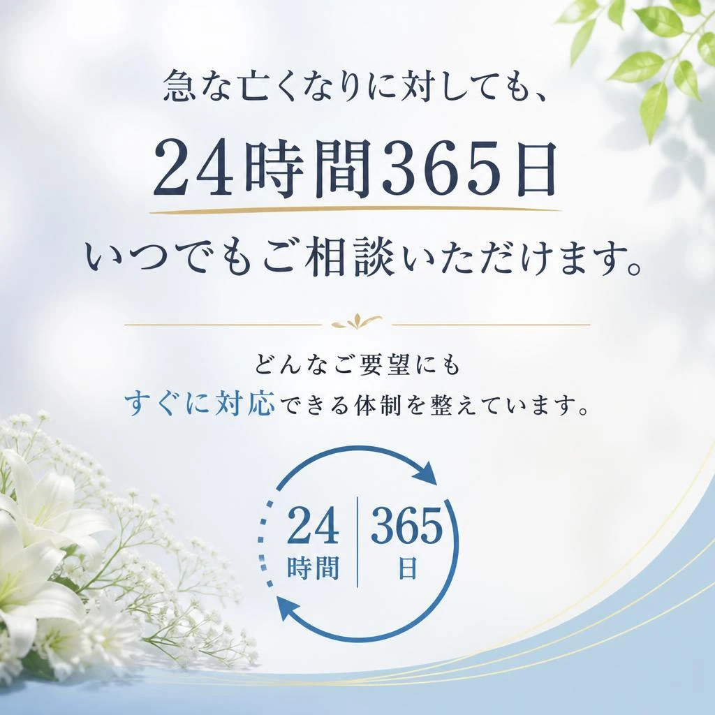 24時間365日対応の安心感